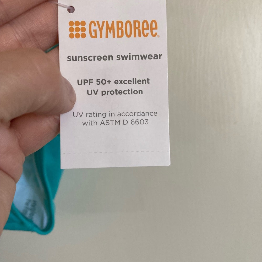 🌸NWT Gymboree 2pc Turquoise Bandeau/Halter Top Both w/Laser Cut Overlay C - Picture 6 of 9